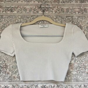Babaton Sculpt Knit Squareneck Top
